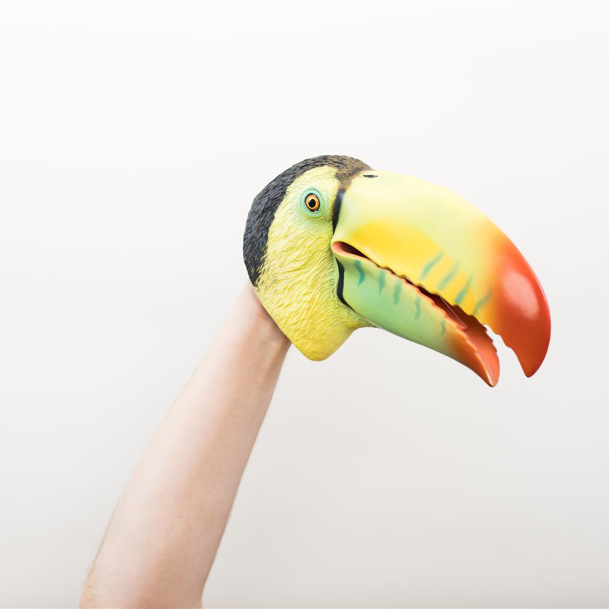Wild Thingz Hand Puppet Soft Childrens Role Play Toy - Green Toucan - Image 6