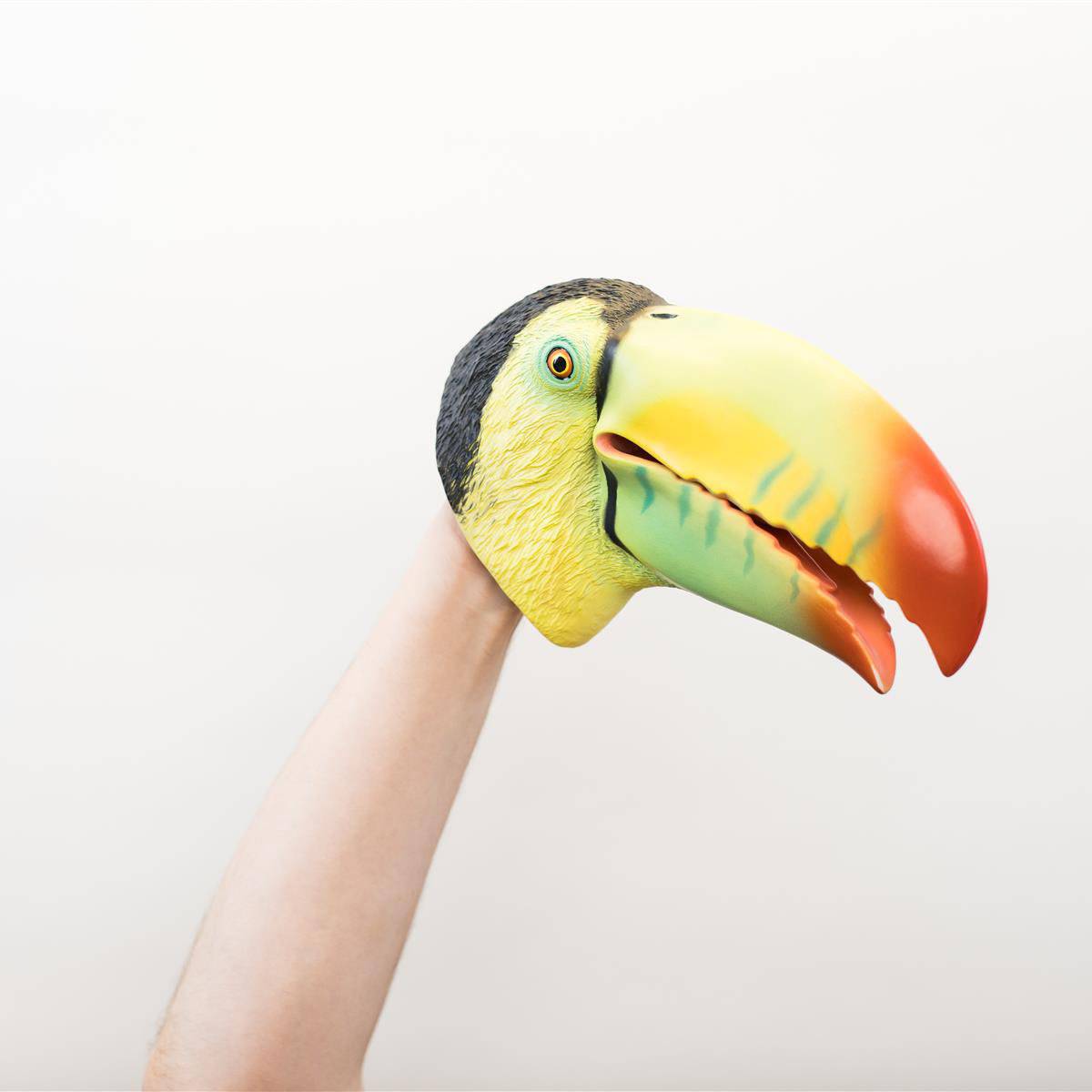 Wild Thingz Hand Puppet Soft Childrens Role Play Toy - Green Toucan - Image 6