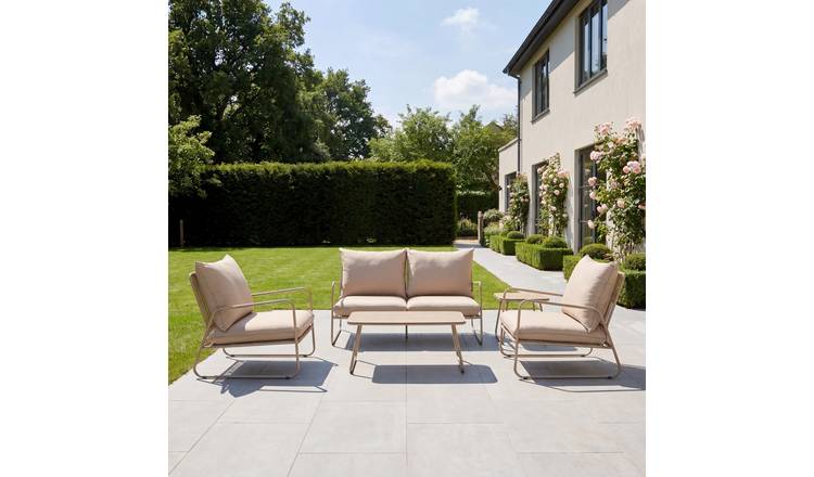 Artemis Home Sorella 4 Seat Patio Conversation Set - Beige