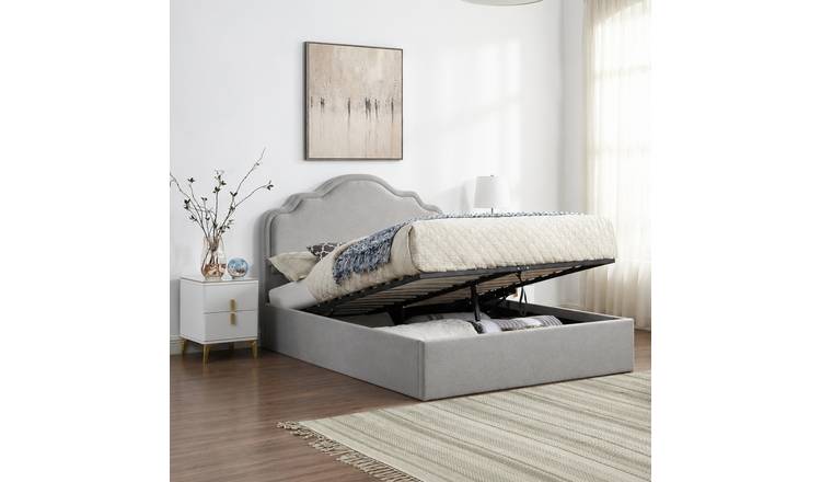 Home Treats Double 4ft6 Madison Ottoman Storage Bed  - Grey