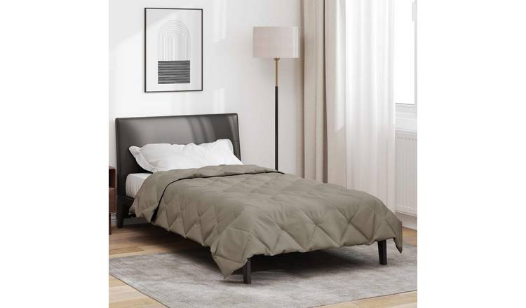 Walplus Full Year Duvet Microfibre - Light Grey - 140 x 200 cm