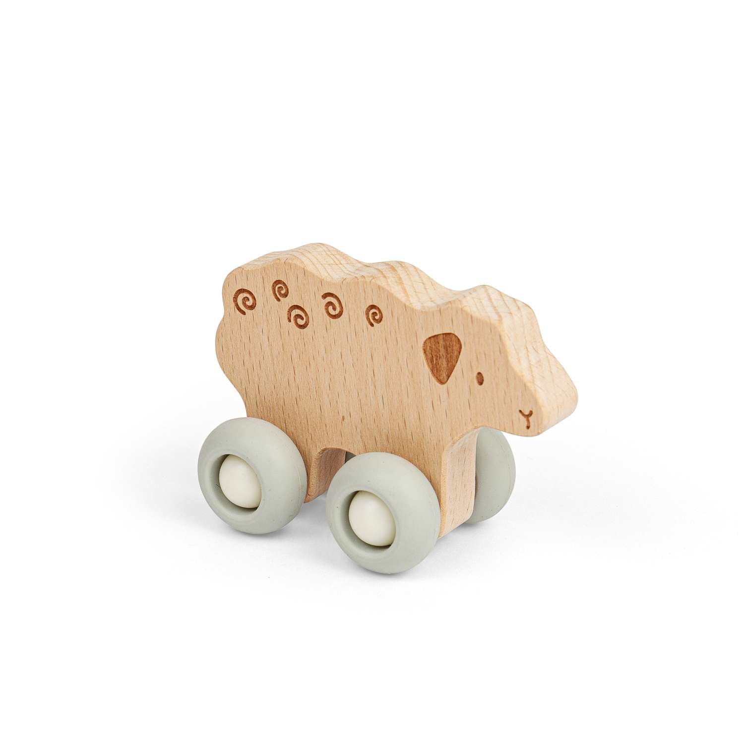 Bigjigs Toys Farm Animal on Wheels Sheep - 12 Months + - Image 1