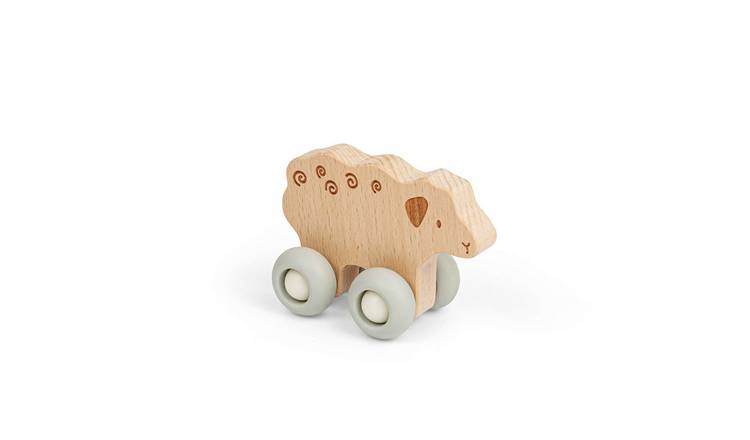 Bigjigs Toys Farm Animal on Wheels Sheep - 12 Months +
