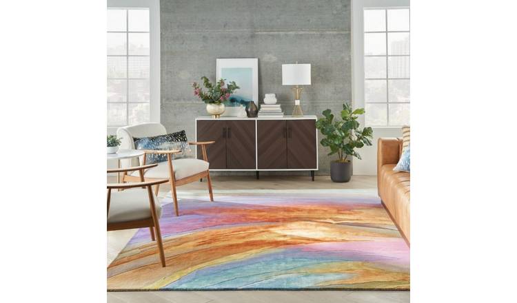 Mega Flooring Multi Modern Abstract Rug - 114 x 175cm