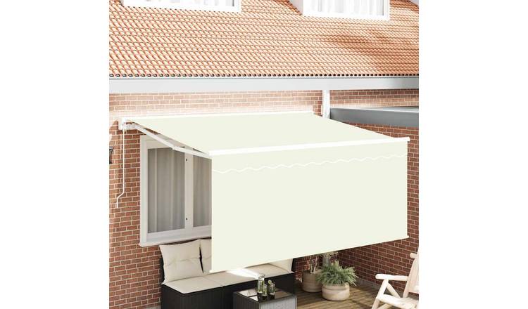 Walplus Aluminium Retractable Awning - Cream - 300 x 200 cm