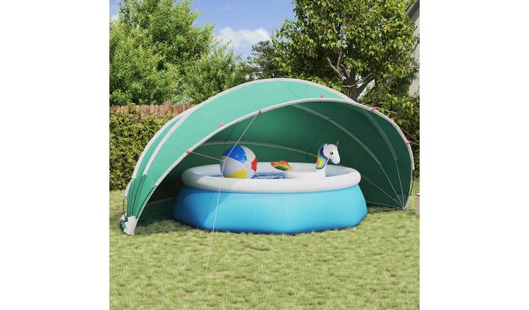 Walplus Polyester Pool Dome - Sea Green - 546 x 516 x 250 cm