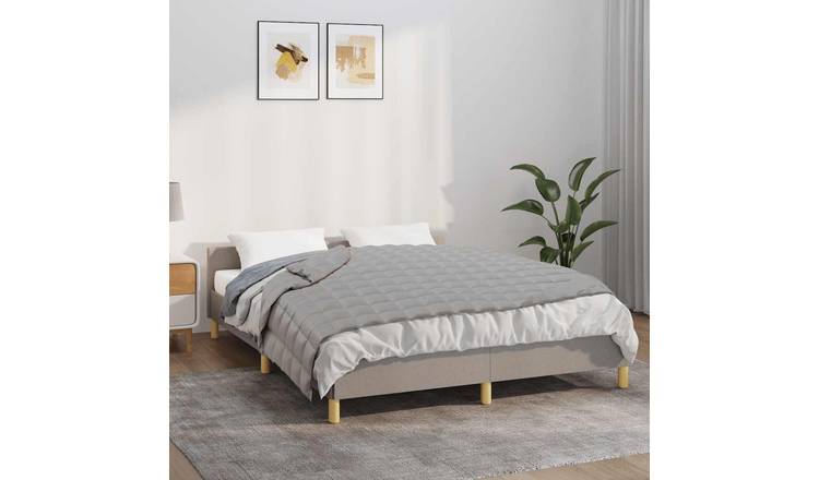Walplus 5 kg Cotton Weighted Blanket - Grey - 120 x 180 cm