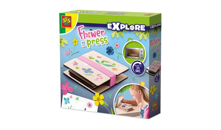 SES Creative Explore Flower Press Craft Set