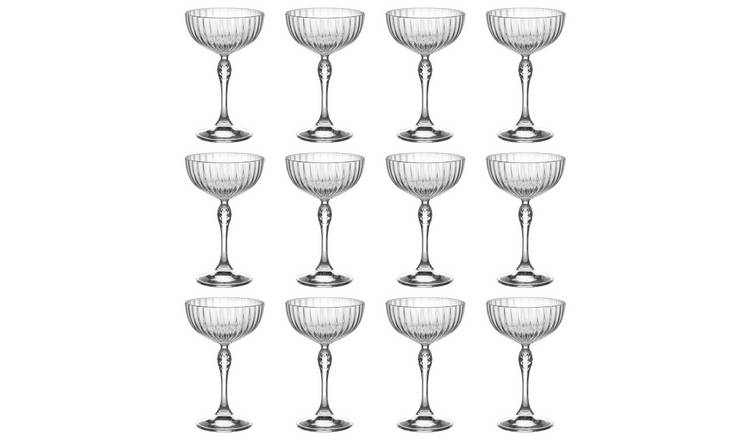 Bormioli Rocco America '20s Champagne Saucers - 230ml - Clear - Pack of 12