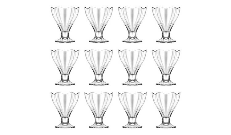 LAV Lily Glass Ice Cream Bowls - Pack of 12
