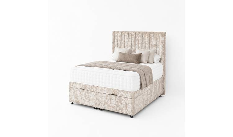 Comfy Deluxe Eva 6ft Super King End Lift Ottoman Bed Set - Cream