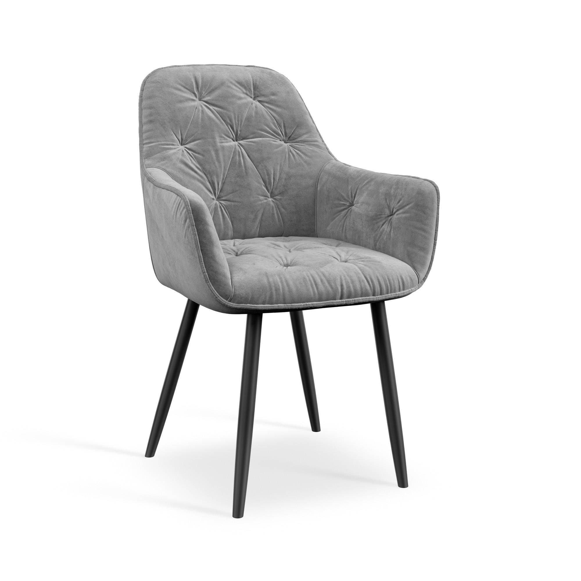 Furniture Online Donni Anika Oak Effect Dining Table & 6 Grey Chairs - Image 6