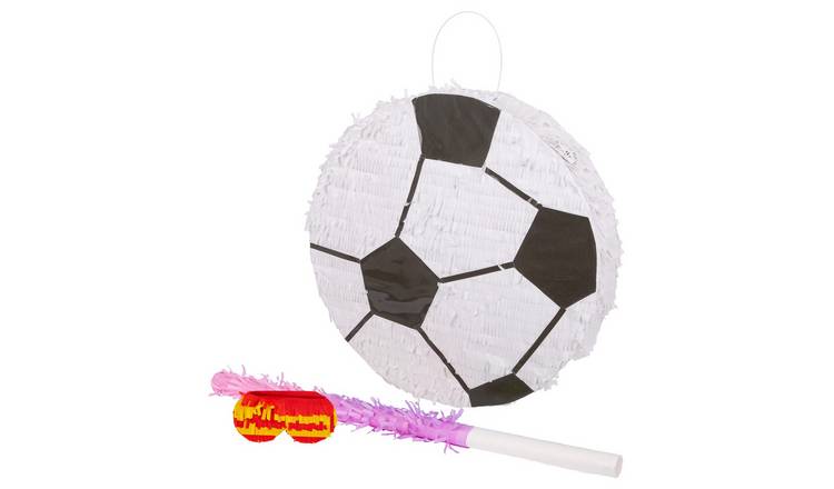 Fax Potato 3pc Football Pinata Set with Stick & Blindfold - Pink Stick