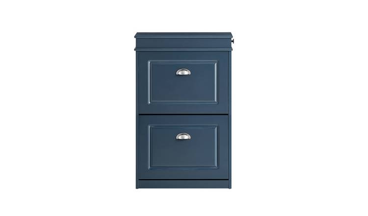 SoBuy 2 Flip Drawer Hallway Storage Rack Cabinet - Dark Blue