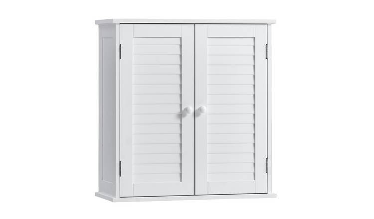 Bath Vida Liano 2 Door Wall Cabinet - White