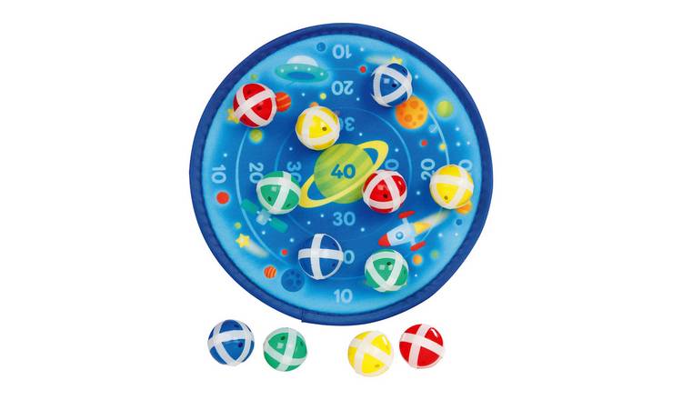 Goki Space Game Hook and Loop 12 Sticky Balls Activity Set