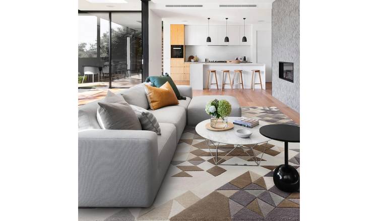 Mega Flooring Multi Handmade Geometric Rug - 120 x 170cm