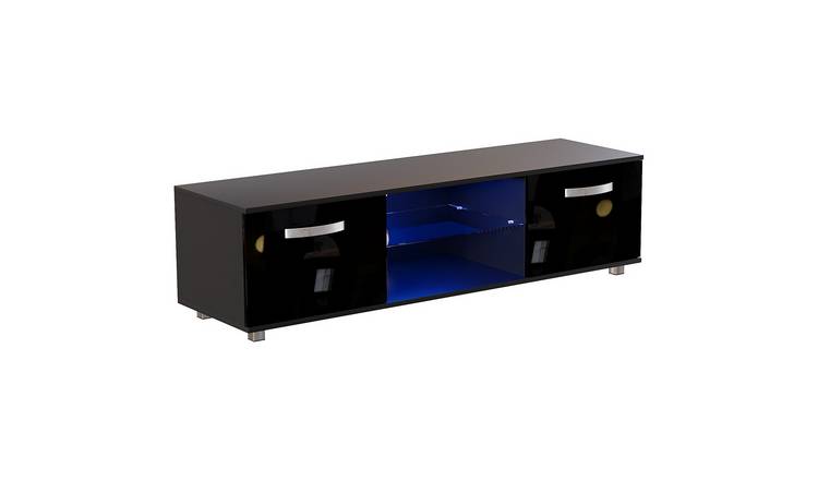 Vida Designs Cosmo 2 Door LED TV Unit - 140cm - Black
