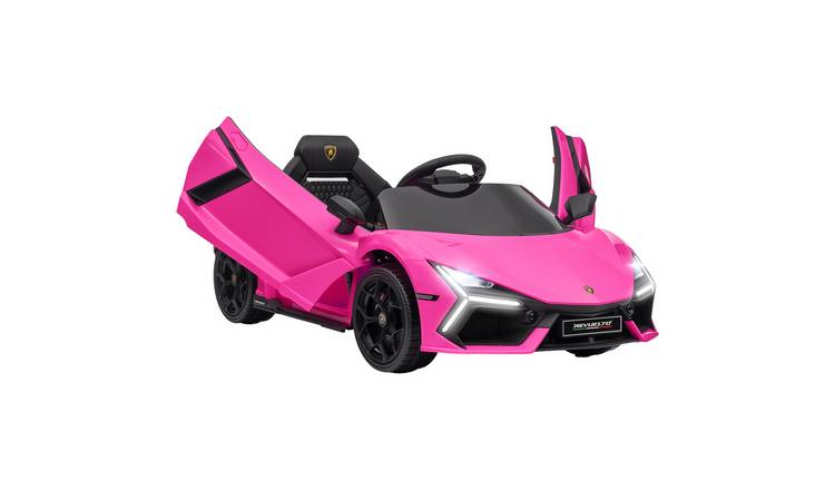 AIYAPLAY Lamborghini Revuelto 12V 3 to 5 Years Kids Electric Ride on Car – Pink
