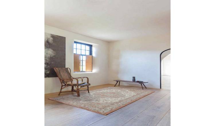 Mega Flooring Grey Traditional Abstract Rug - 135 x 200cm