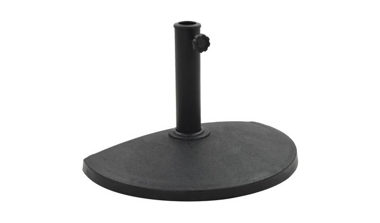 Walplus Parasol Base Polyresin Standard Decorative Inlays - Black - 50 x 32 cm