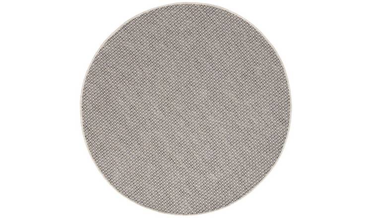 The Rugs Cream Magic Plain Round Patio Rug - 160cm