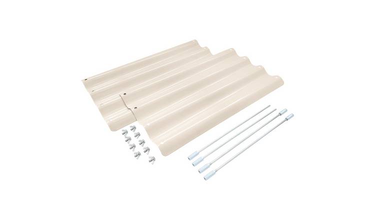 Harbour Housewares 2pc Steel Raised Garden Bed Extension Set - 50cm - Ivory