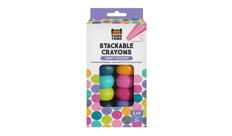 Tiger Tribe Stackable Crayons Candy Colours - 2 Years +