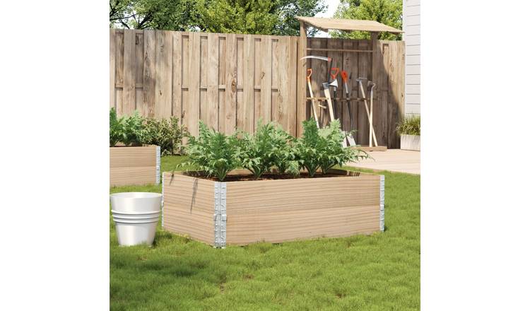 Walplus Wood Garden Planter - 120 x 80 x 41 cm