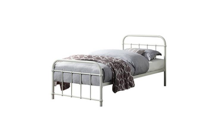 Slumberworks Tewin Vintage Single Bed Frame – White