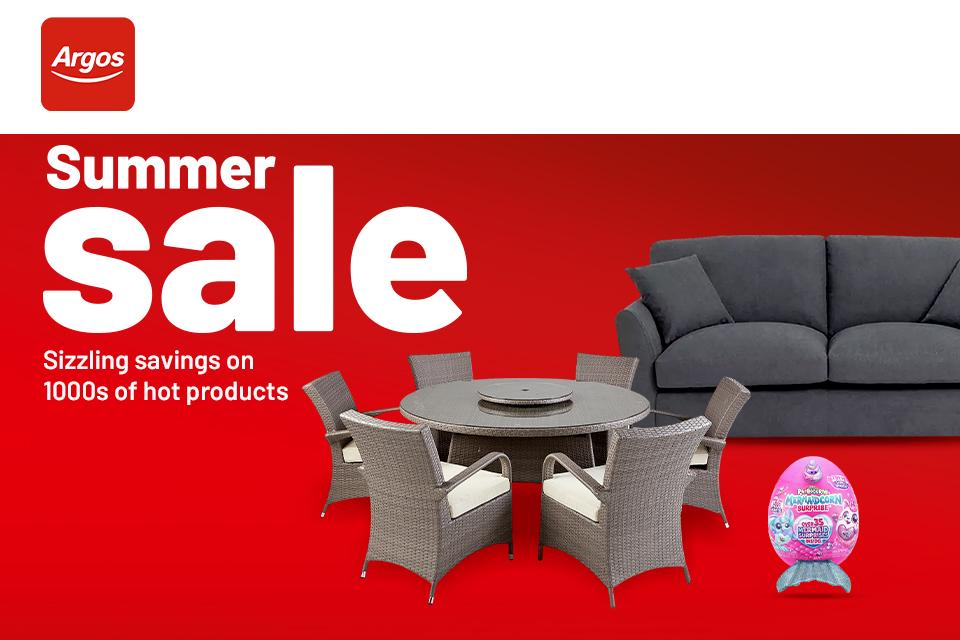 Summer sale at Argos.