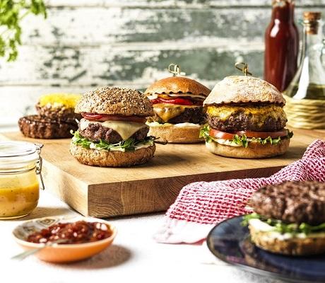 Selection of burgers