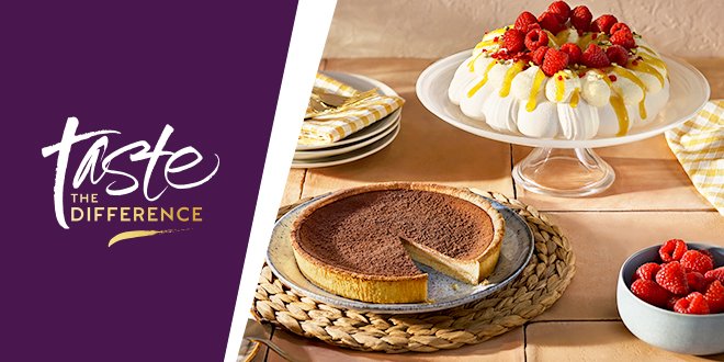 Delve into Taste the Difference desserts.