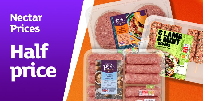 Half price on BBQ favourites.