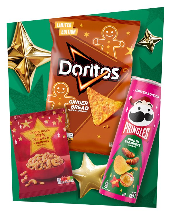 Festive snacks, sorted.
