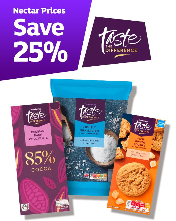 Taste the difference snacks.