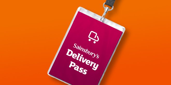 Sainsbury's delivery pass.