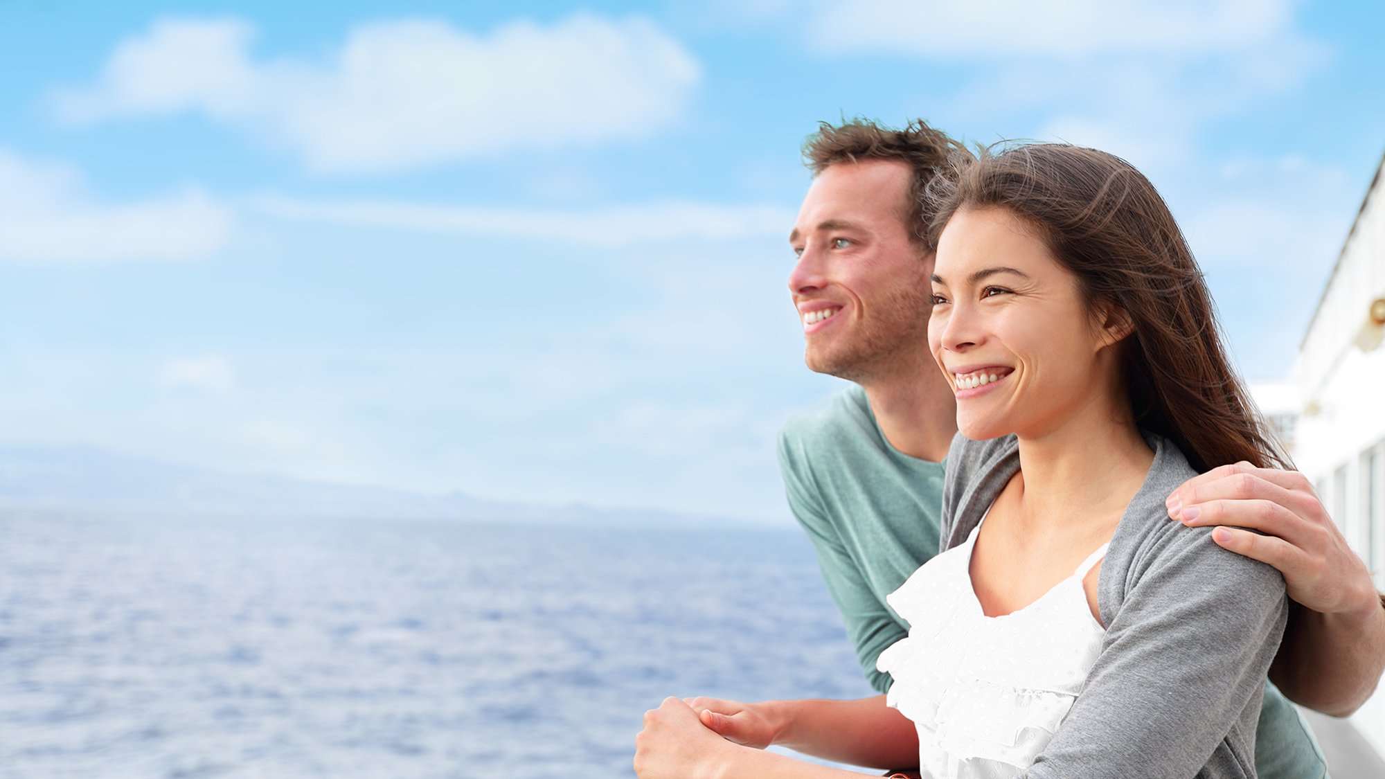 Couple on a cruise