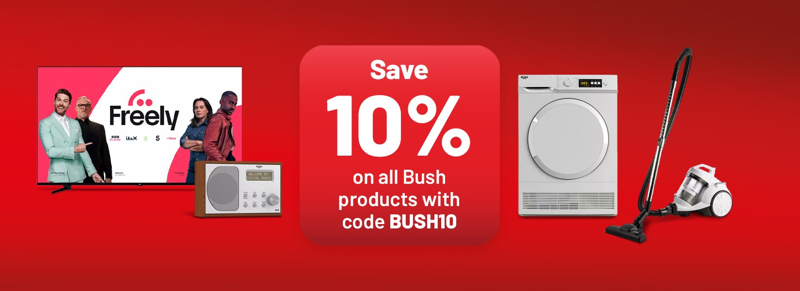 Save 10% on all Bush products with code BUSH10.
