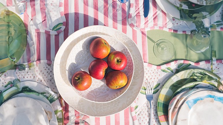 Habitat x Sanderson & National Trust Bellis Pasta Bowls.