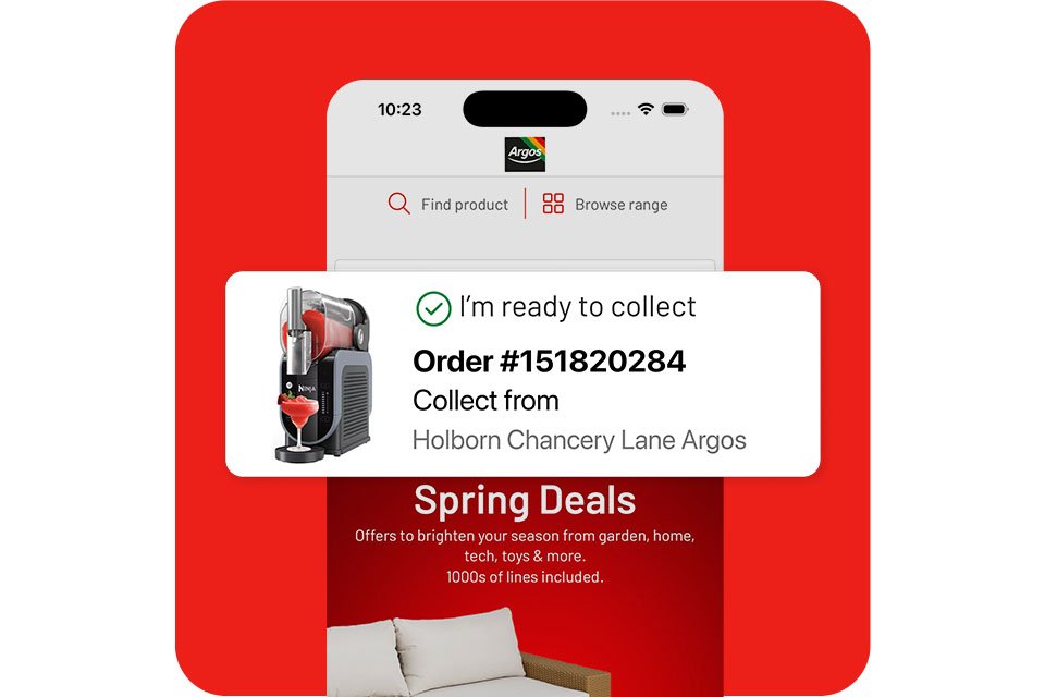 Track your orders. Always know when and where to collect.