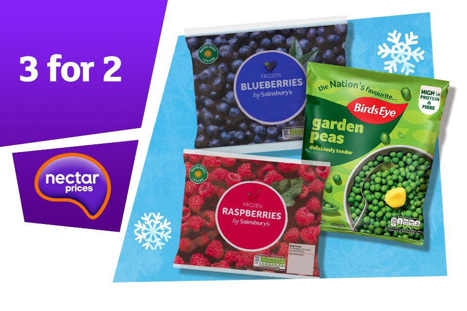 Frozen fruit & veg multibuy.