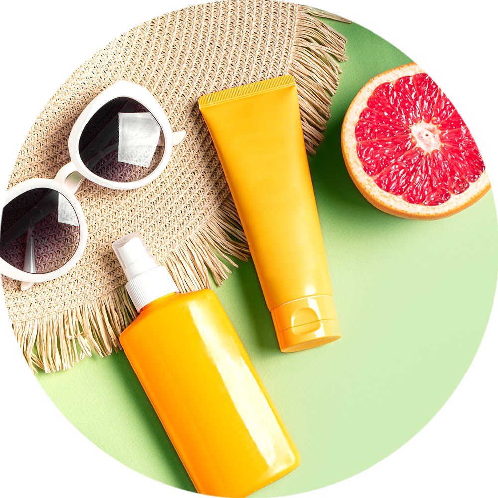 SPF & tan.
