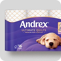 Toilet roll, kitchen roll & tissues.