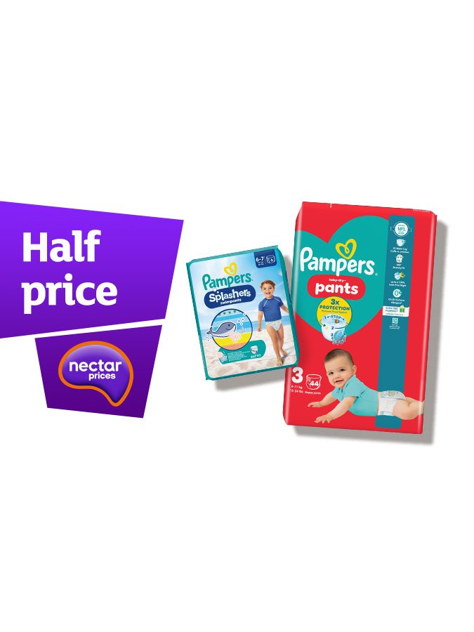Half price on nappies.