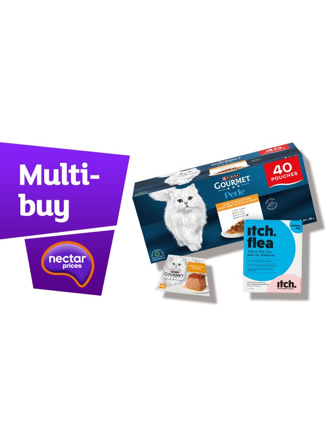 Multibuy deals on pet favourites.