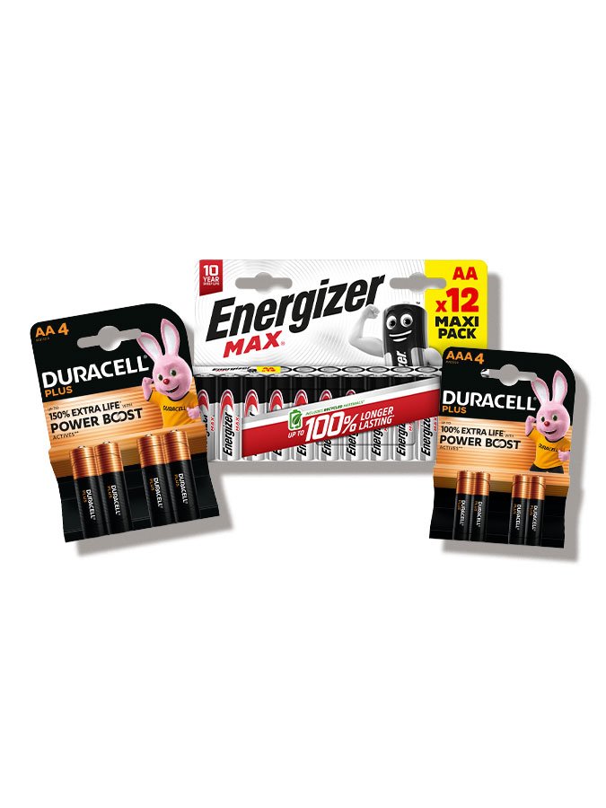 Batteries to power your day.