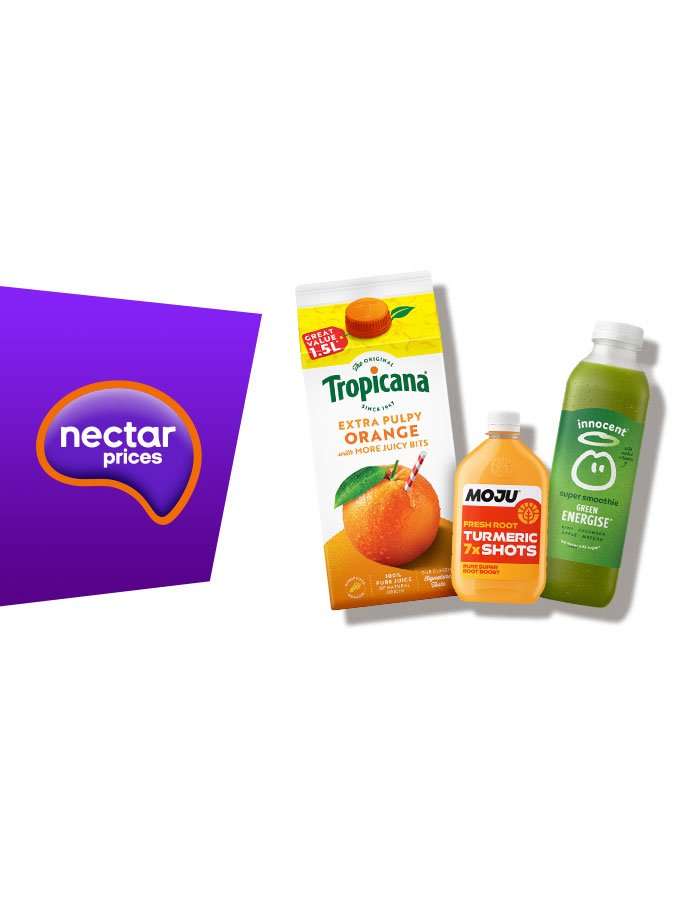 Freshly squeezed offers on chilled juices.