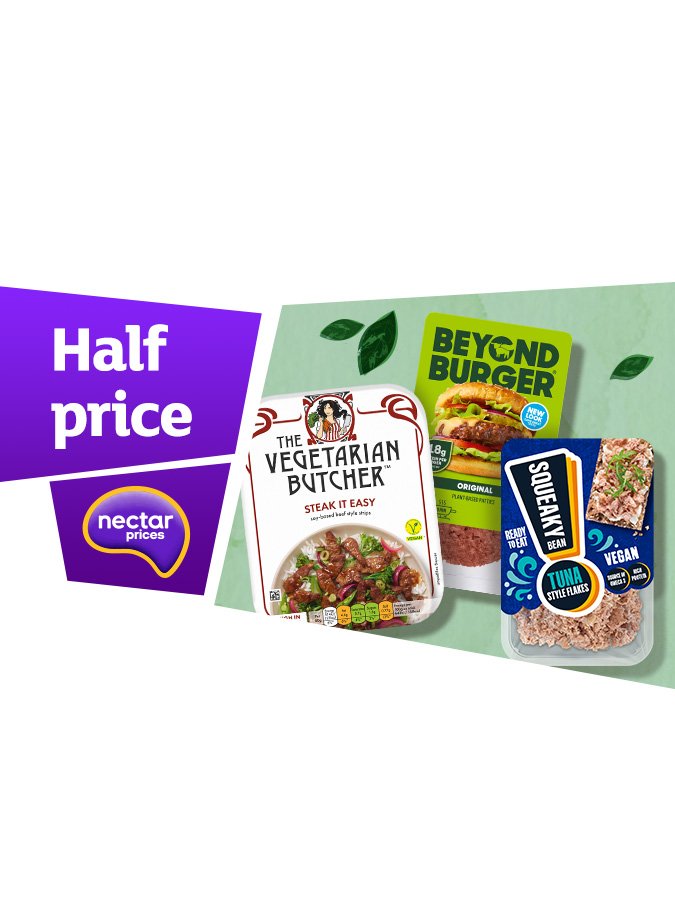 3 for 2 on selected Meat Free Products.