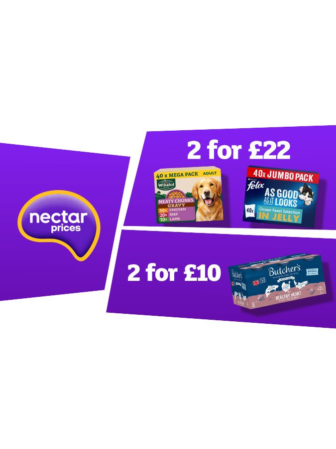 Double up and save on pet food.